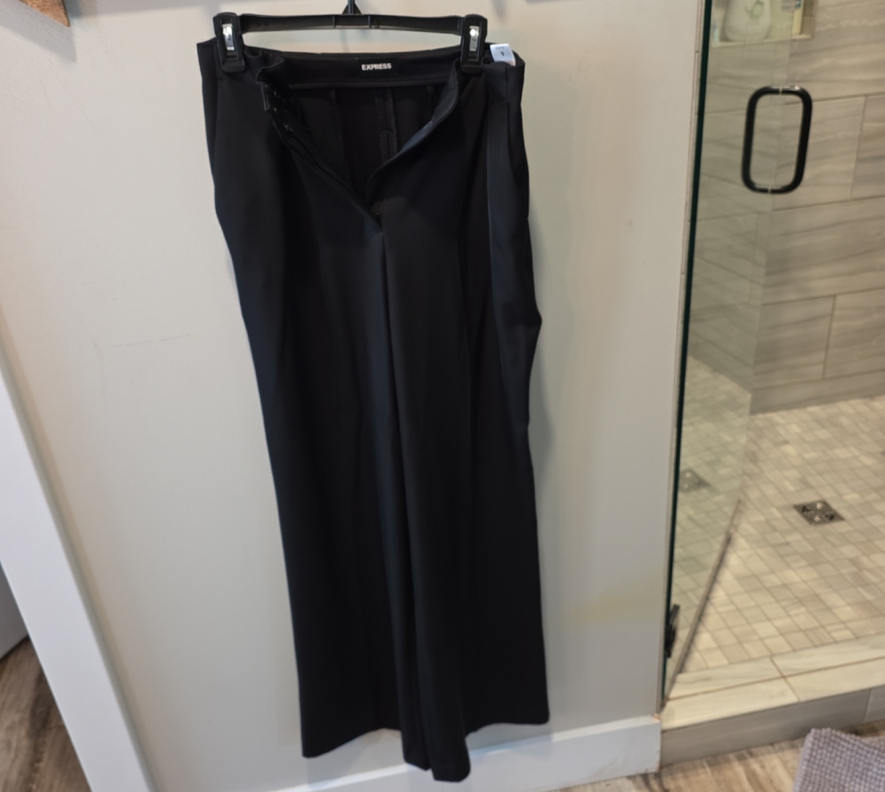 Express Black Wide Leg Pants -6LONG